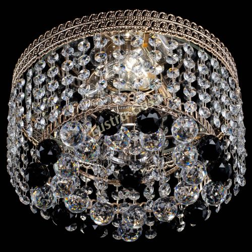 Люстра Флоренция шар №2 черная в Саратове Гусь Хрустальный