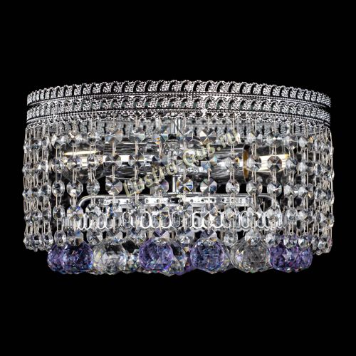 Люстра Флоренция шар №2 фиолетовая в Саратове Гусь Хрустальный