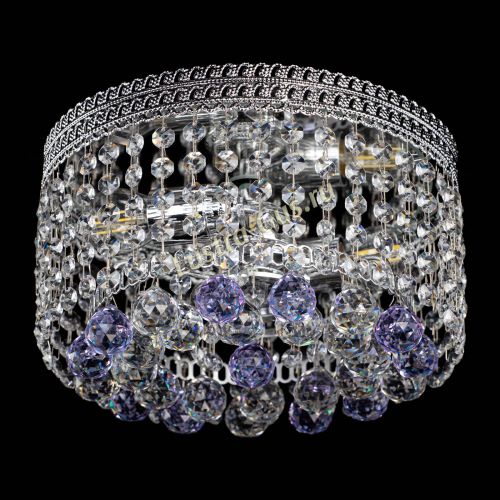 Люстра Флоренция шар №2 фиолетовая в Саратове Гусь Хрустальный