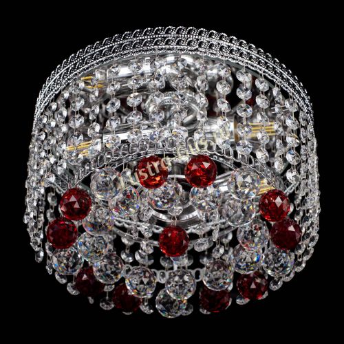 Люстра Флоренция шар №2 красная в Саратове Гусь Хрустальный