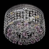 Люстра Флоренция шар №2 розовая в Саратове