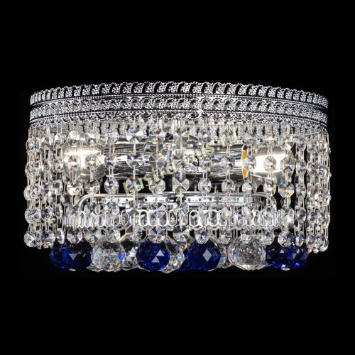 Люстра Флоренция шар №2 синяя в Саратове Гусь Хрустальный