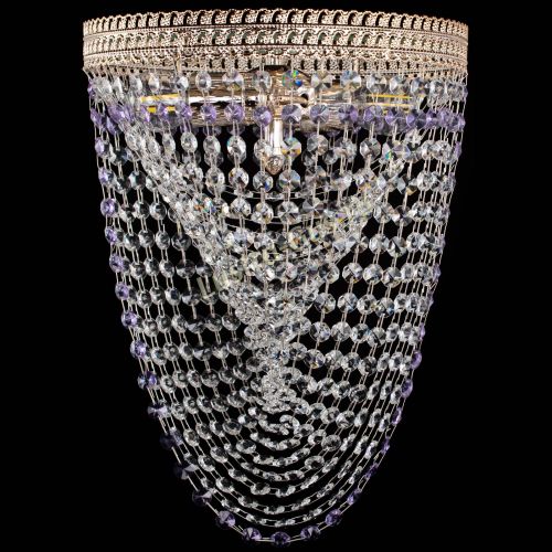Люстра Флоренция Водоворот фиолетовая в Саратове Гусь Хрустальный