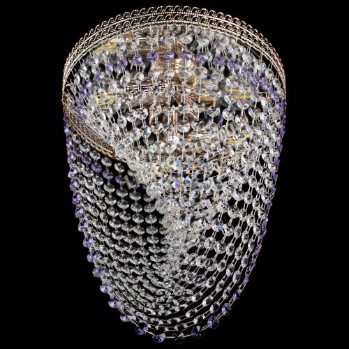Люстра Флоренция Водоворот фиолетовая в Саратове Гусь Хрустальный