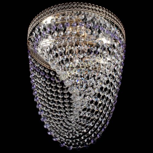 Люстра Флоренция Водоворот фиолетовая в Саратове Гусь Хрустальный