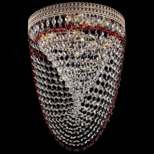 Люстра Флоренция Водоворот красная в Саратове Гусь Хрустальный