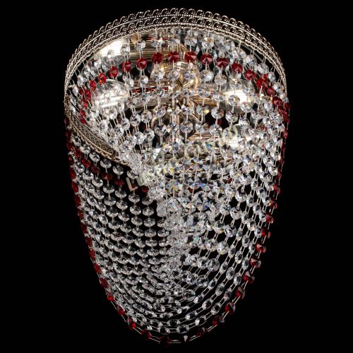 Люстра Флоренция Водоворот красная в Саратове Гусь Хрустальный