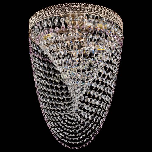 Люстра Флоренция Водоворот розовая в Саратове Гусь Хрустальный