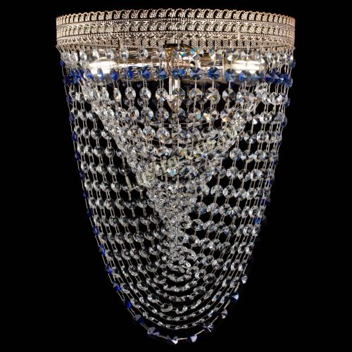 Люстра Флоренция Водоворот синяя в Саратове Гусь Хрустальный