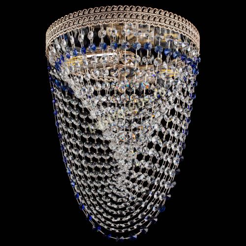 Люстра Флоренция Водоворот синяя в Саратове Гусь Хрустальный