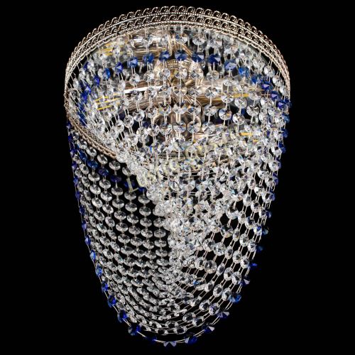 Люстра Флоренция Водоворот синяя в Саратове Гусь Хрустальный