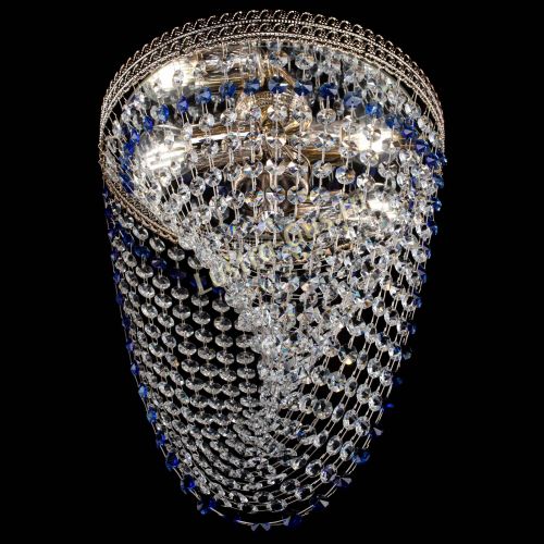 Люстра Флоренция Водоворот синяя в Саратове Гусь Хрустальный