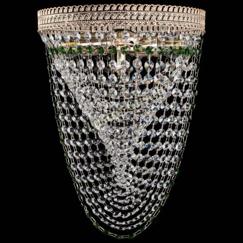 Люстра Флоренция Водоворот зеленая в Саратове Гусь Хрустальный