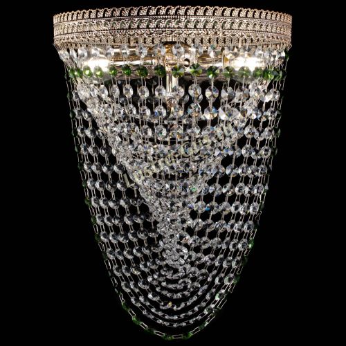 Люстра Флоренция Водоворот зеленая в Саратове Гусь Хрустальный