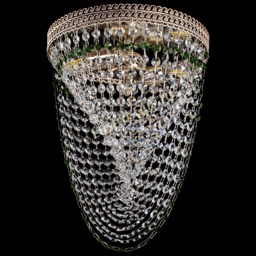 Люстра Флоренция Водоворот зеленая в Саратове Гусь Хрустальный