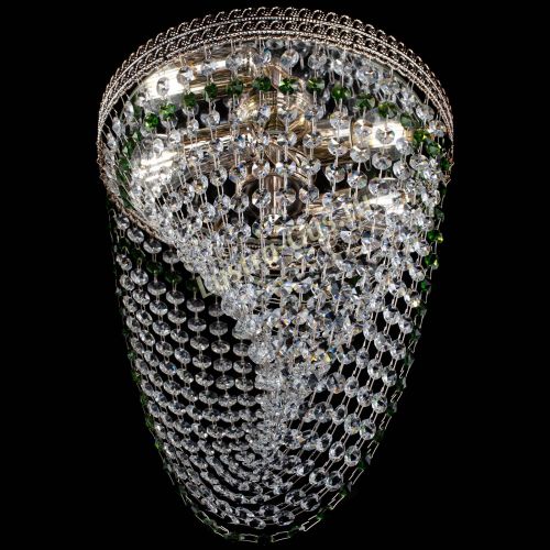 Люстра Флоренция Водоворот зеленая в Саратове Гусь Хрустальный