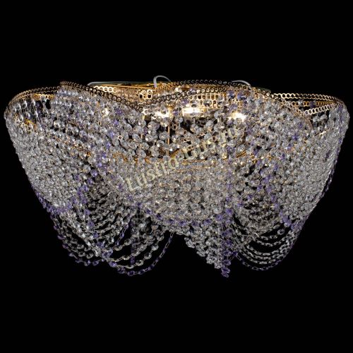 Люстра Галактика №4 фиолетовая в Саратове Гусь Хрустальный