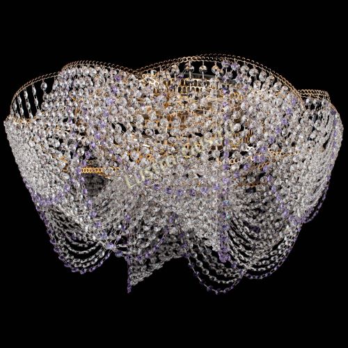Люстра Галактика №4 фиолетовая в Саратове Гусь Хрустальный
