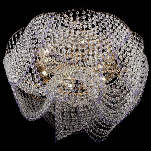 Люстра Галактика №4 фиолетовая в Саратове Гусь Хрустальный