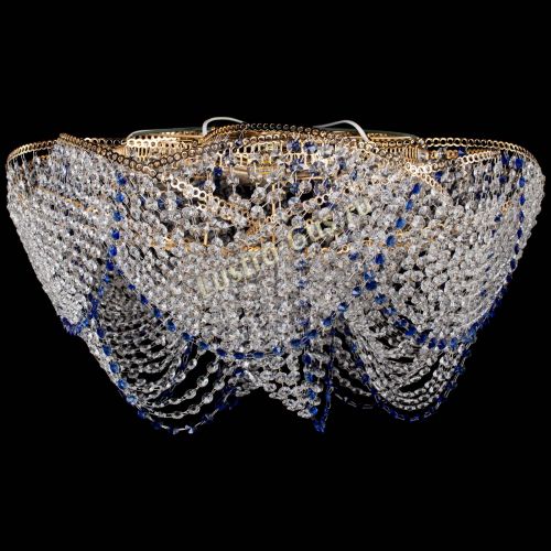 Люстра Галактика №4 синяя в Саратове Гусь Хрустальный