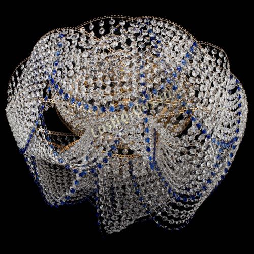 Люстра Галактика №4 синяя в Саратове Гусь Хрустальный