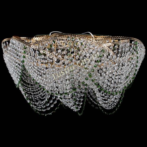 Люстра Галактика №4 зеленая в Саратове Гусь Хрустальный