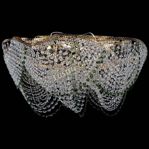 Люстра Галактика №4 зеленая в Саратове Гусь Хрустальный