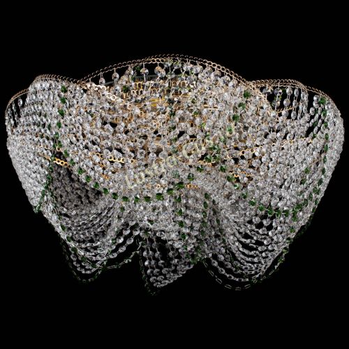 Люстра Галактика №4 зеленая в Саратове Гусь Хрустальный