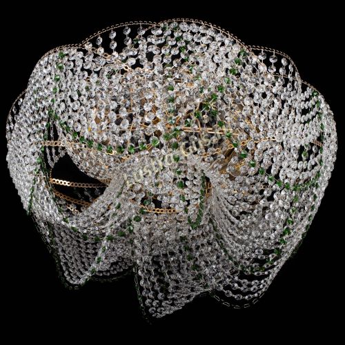 Люстра Галактика №4 зеленая в Саратове Гусь Хрустальный