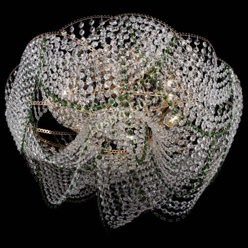 Люстра Галактика №4 зеленая в Саратове Гусь Хрустальный