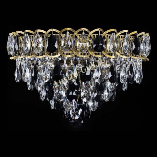 Люстра Грация №1 под бронзу черная в Саратове Гусь Хрустальный