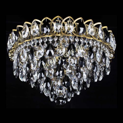 Люстра Грация №1 под бронзу черная в Саратове Гусь Хрустальный