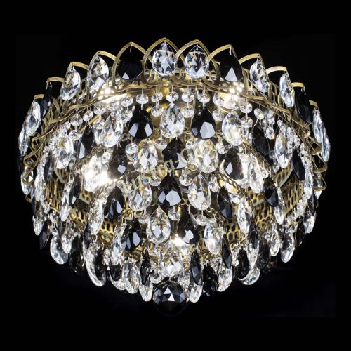 Люстра Грация №1 под бронзу черная в Саратове Гусь Хрустальный