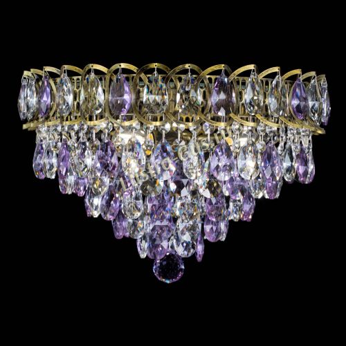 Люстра Грация №1 под бронзу фиолетовая в Саратове Гусь Хрустальный