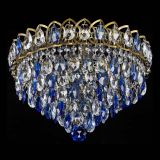 Люстра Грация №1 под бронзу синяя в Саратове