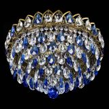 Люстра Грация №1 под бронзу синяя в Саратове