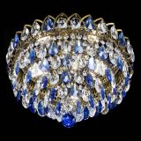 Люстра Грация №1 под бронзу синяя в Саратове