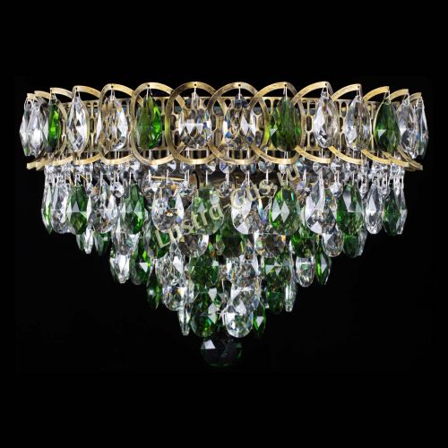 Люстра Грация №1 под бронзу зеленая в Саратове Гусь Хрустальный