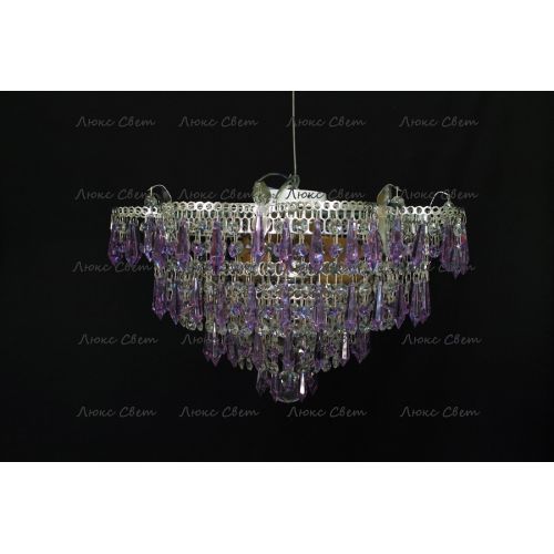 Люстра Ромашка Хризантема фиолетовая большой карашдаш в Саратове Гусь Хрустальный