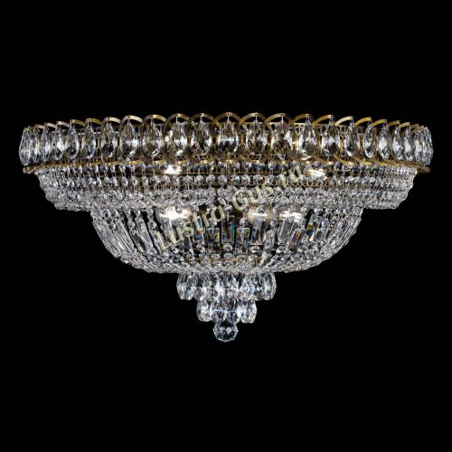 Люстра Хрустальный Каскад №1 700 мм под бронзу в Саратове Гусь Хрустальный