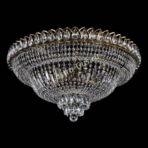 Люстра Хрустальный Каскад №1 700 мм под бронзу в Саратове Гусь Хрустальный