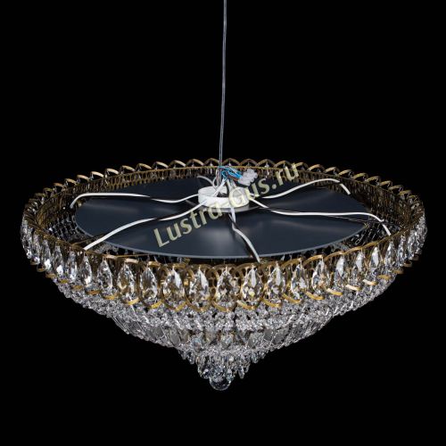 Люстра Хрустальный Каскад №1 700 мм под бронзу в Саратове Гусь Хрустальный