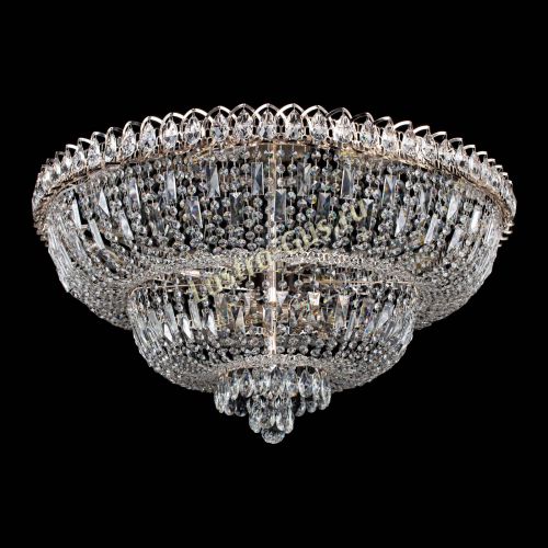 Люстра Хрустальный Каскад №15 с пластинками в Саратове Гусь Хрустальный