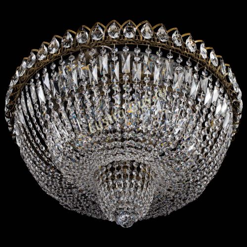 Люстра Хрустальный Каскад №2 журавлик под бронзу в Саратове Гусь Хрустальный