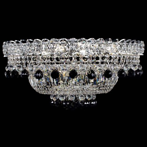 Люстра Хрустальный каскад №3 Шар черная в Саратове Гусь Хрустальный