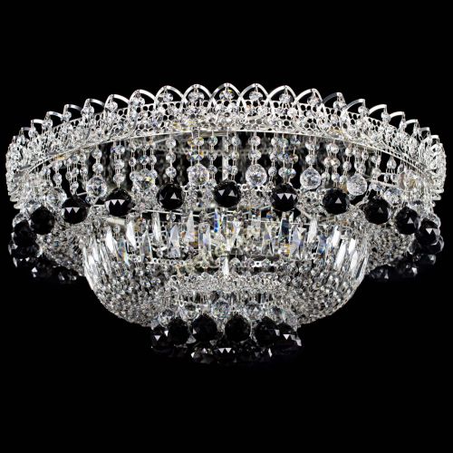 Люстра Хрустальный каскад №3 Шар черная в Саратове Гусь Хрустальный