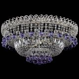 Люстра Хрустальный каскад №3 Шар фиолетовая в Саратове