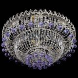 Люстра Хрустальный каскад №3 Шар фиолетовая в Саратове