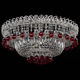 Люстра Хрустальный каскад №3 Шар красная в Саратове