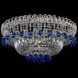 Люстра Хрустальный каскад №3 Шар синяя в Саратове